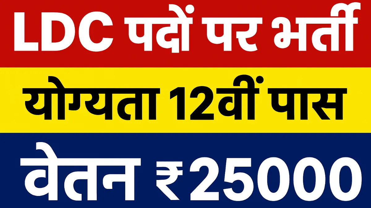 LDC Bharti 2025